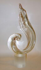 MURANO ART  Glass Artist Signed SCULPTURE Elio Raffaeli DANTE's FLAME 1980's