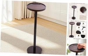 GENMOUS Small Round Side Table, Drink Table for Small Spaces, End Table with - Picture 1 of 8