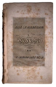 1817, AIRS OF PALESTINE, A POEM by JOHN PIERPONT, ESQ, AMERICAN RELIGIOUS POETRY - Picture 1 of 10