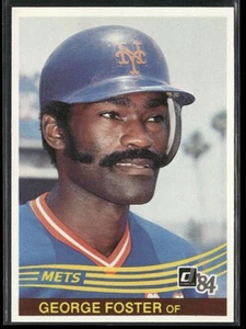 1984 Donruss George Foster #312 New York Mets EX *READ* - Picture 1 of 2