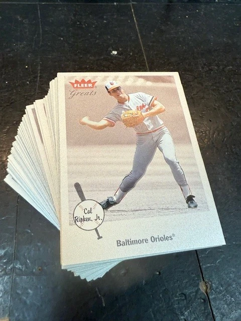 Juego completo de 100 cartas Fleer Baseball Greats of the Game 2002 como nuevo Foto 1 de 1