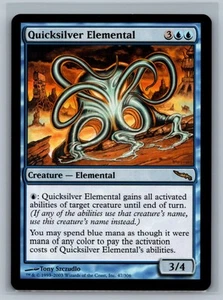 Magic The Gathering Mirrodin Quicksilver Elemental #47/306 MTG TCG CCG - Picture 1 of 2
