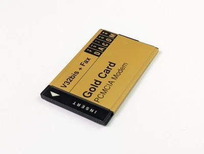Vintage PSION DACOM PCMCIA Fax Modem V32bis + Fax Gold Card - Imagen 1 de 4