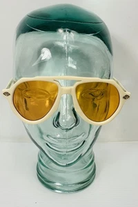 Savant & Scholar Beige Yellow Acetate 52▪️18-145 Retro Frame - Picture 1 of 9