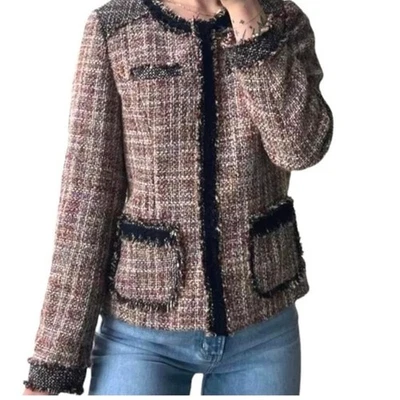  Coldwater Creek Vendome Tweed Blazer Jacket Women's size 16 NWT Preppy Classic - Image 1 of 4