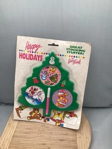 RARO Nuevo De Colección Lisa Frank Felices Fiestas Gran Árbol de Navidad Medias Stuffer - Imagen 1 de 22