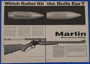 1958 MARLIN GOLDEN 39-A .22 CALIBER RIFLE ORIGINAL VINTAGE 2 PAGE PRINT AD - Picture 1 of 1