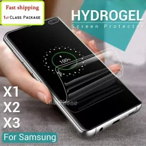 For iPhone 14 Pro Max 13 Mini 12 11 Max XR Hydrogel Full Cover Screen Protector - Picture 1 of 11