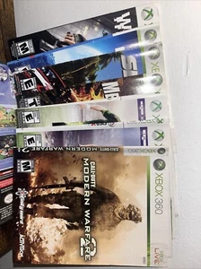 Xbox 360 Cover Art Inserts Original Authentic Microsoft - You Pick - Picture 1 of 28