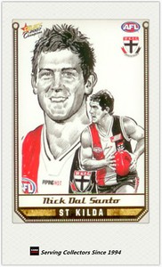 2007 Select AFL Champions Stars Sketch Card SK25 Nick Dal Santo (St. Kilda)
