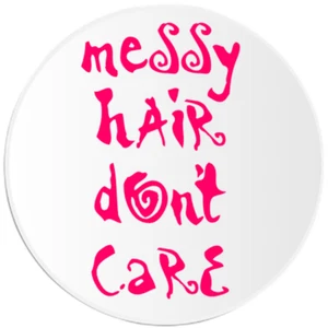 Messy Hair Don't Care - 3er Pack Kreis Aufkleber 3 Zoll - Bild 1 von 1