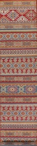 Geometric Super Kazak Oriental Handmade Narrow/ Long Runner Rug 2' 7" x 16' 0" - Picture 1 of 12