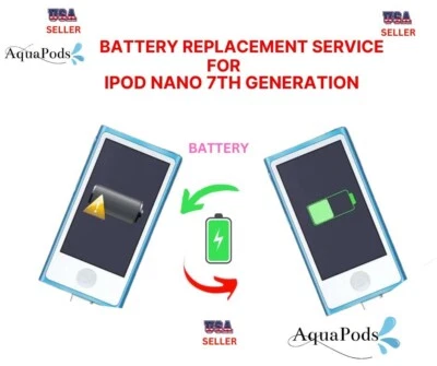 iPod Nano 7th Generation Battery Replacement Service-I’ll fix it - Image 1 of 2