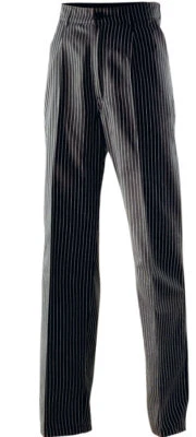 EXNER Kochhose Nadelstreifen Bäckerhose Service Kellnerhose Hose schwarz gestreift