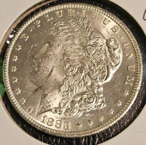 1883 O Morgan Silber Dollar 1 Dollar Stempelglanz BU 90% Silber - Bild 1 von 4