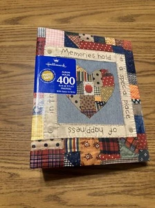 NEW! Hallmark Photo Album 400 4x6 Photos w/ Writing Space Heart Memories Quilt - Picture 1 of 9