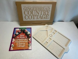 Nuevo en caja 1995 Longaberger pan de jengibre casa de campo cerámica molde para hornear #32476 - Imagen 1 de 3