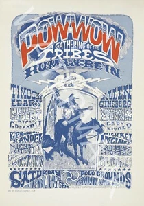 Pow Wow - Human Bein - 1967 Vintage Music Poster - Picture 1 of 1