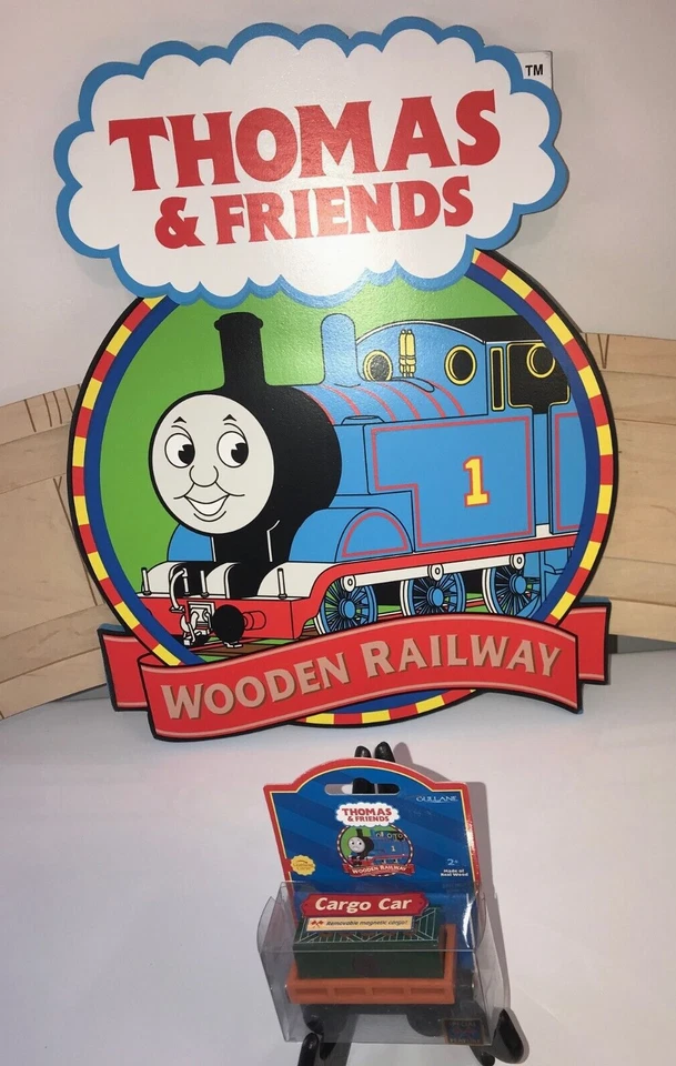 Thomas & Friends Wooden Railway Cargo Car Orange With Green 2001 Lc99095