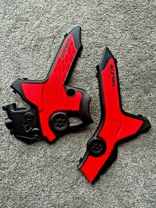 HONDA CRF 300 L   2021 -  2025  ACERBIS FRAME GUARDS BLACK / RED - Picture 1 of 3