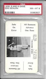 1936 S&S Zeke Bonura PSA 8 White Sox 63 - Picture 1 of 1
