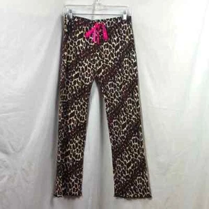 Pajama bottom Animal Print Leopard Pajama lounge pants size small - Picture 1 of 5