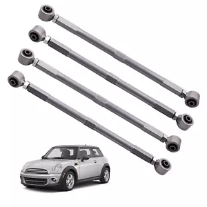 4x Adjustable Rear Upper Lower Camber Control Arms +/- 4 for Mini Cooper 2002-13 - Picture 1 of 10