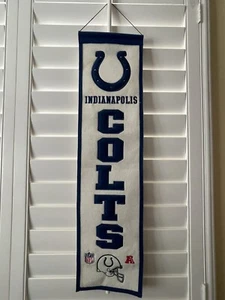 Indianapolis Colts Heritage Banner 32x8 New - Picture 1 of 7