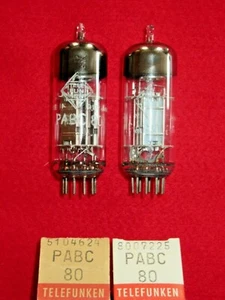 1x PABC80 TELEFUNKEN NOS NEU Röhre geprüft RAUTE Tube 9AK8 NEW Valve Valvula - Picture 1 of 1