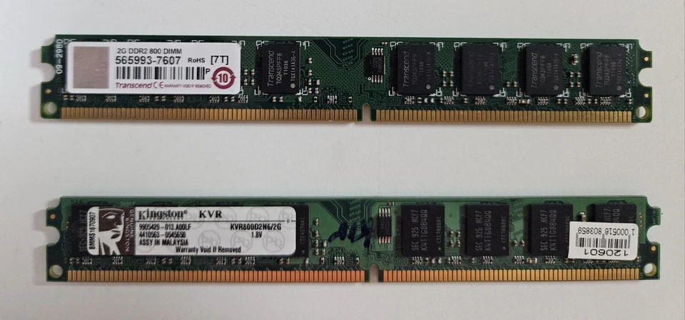 Memoria Ram DDR2 800 Mhz 4GB  2X2G	 - Imagen 1 de 1