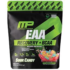 MusclePharm EAA + BCAAs, Post Workout Essential Amino Acids-Sour Candy Flavor