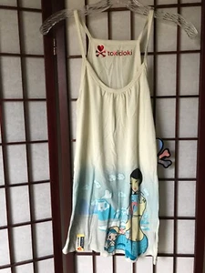 Tokidoki Mermaids Camisole Tank Top Junior's XL Cotton New with Tag Simone Legno - Picture 1 of 17