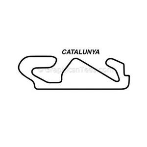 Spain Catalunya F1 Race Track Sticker Spanish Motor Racing Track Decal - Picture 1 of 3
