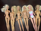 Vintage Barbie Lot Of 6 Nude Dolls Mattel For Repair Or Custom Ooak