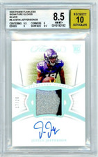2020 Flawless Gloves Auto Silver /20 Justin Jefferson RC Rookie BGS 8.5 Auto 10