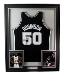 David Robinson HOF Autographed Jersey San Antonio Spurs Framed Beckett 177267 - Picture 1 of 5