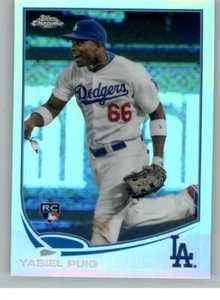 2013 Topps Chrome Refractors #138 Yasiel Puig (ref 133159) - Picture 1 of 2