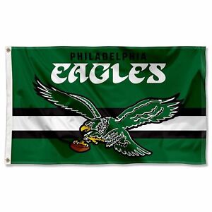 3x5 Foot Philadelphia Eagles Throwback Retro Vintage Logo Flag