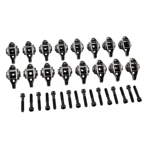 LS LS1 LS2 Rocker Arms w/ Upgraded Trunion Kit 1.7 Ratio for GM 4.8L 5.3L 5.7L - Picture 1 of 9