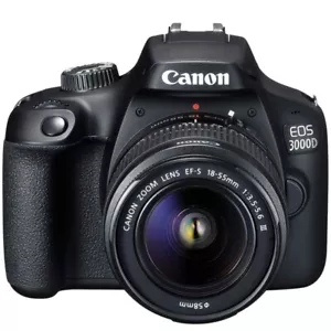 Canon EOS 3000D 18.0 MP Digital SLR Camera with 18-55mm EF-S f/3.5-5.6 Lens - Picture 1 of 3
