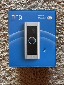 Ring - Wired Doorbell Pro Smart WiFi Video Doorbell - Satin Nickel BRAND NEW - Picture 1 of 3