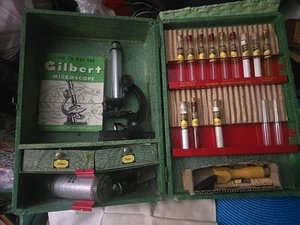Vintage Gilbert  Microscope and lab set - Picture 1 of 16