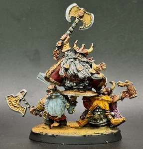 USA Duty Paid Painted Rare Dwarf Lords with Shieldbearers The Old World WFB - Picture 1 of 7