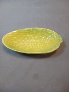 Vintage Hand Painted Ceramic Corn On The Cob Side Dish Bowl Made In Brazil - Picture 1 of 6