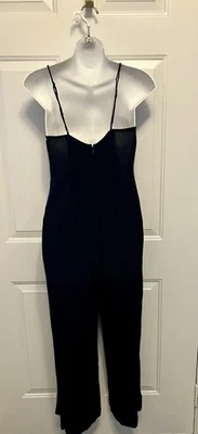 Mono para mujer Madewell pantalones de pierna ancha talla 8 mediano azul marino boho playa Foto 1 de 4