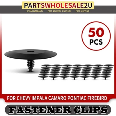 50 нейлоновых фиксаторов изоляции капота 7,94 мм для Chevy Camaro Impala Pontiac - Изображение 1 из 4