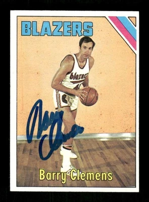 1975 Topps  22 Barry Clemens EX signed auto autograph  BXCP35 - Image 1 of 2