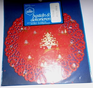Torten - Spitzendeckchen rot  mit Motiven Ø ca. 17 cm, Neu in Werksfolierung - Bild 1 von 2