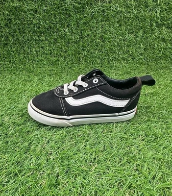 Vans Old Skool Niño Pequeño Talla 10 Negro Clásico Zapatos Sin Cordones Tenis de Lona Foto 1 de 4