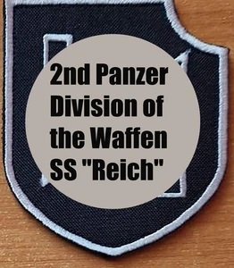 Taktisches Schild. 2. Waffen SS Panzerdivision "Das Reich". Wehrmacht. - Bild 1 von 8
